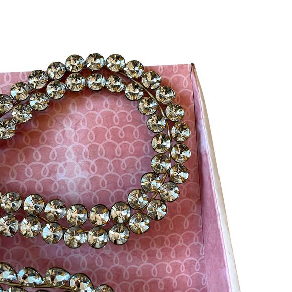 Gold Rhinestone Bow Tree Topper 12" Glam Christmas Decor Cupcakes & Cashmere New - Picture 4 of 8